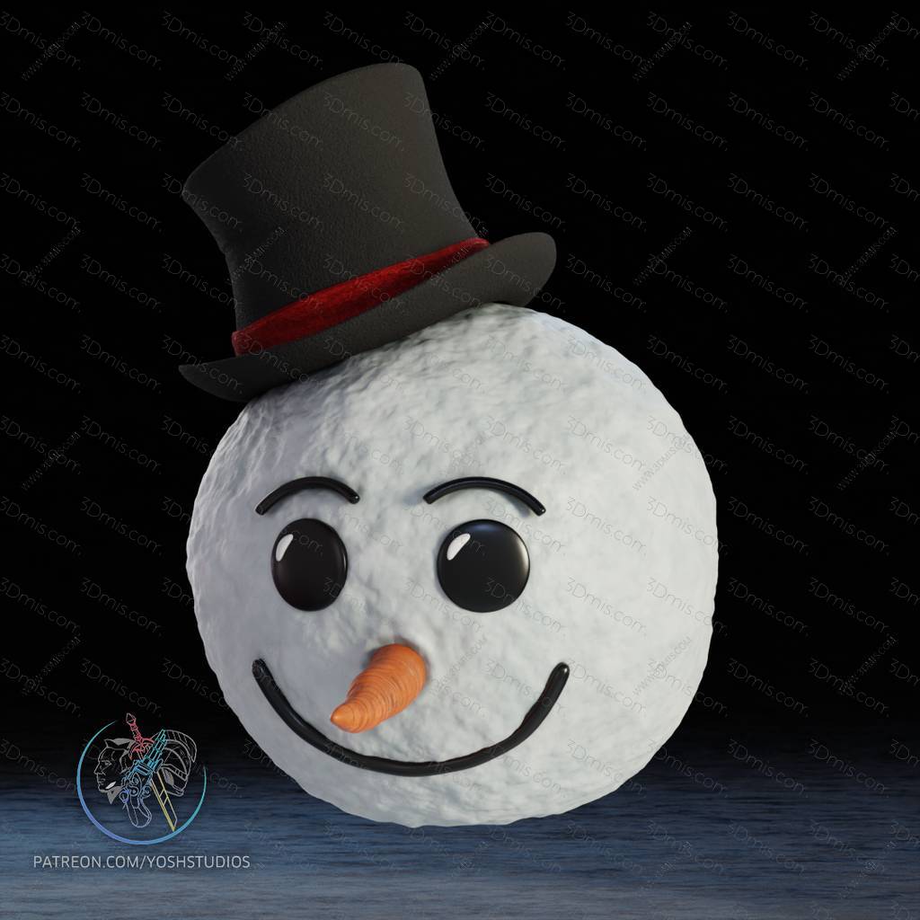 P站图纸印象馆 Yosh 雪人头盔 Yosh 雪人头盔