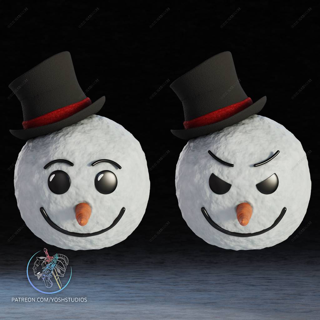 P站图纸印象馆 Yosh 雪人头盔 Yosh 雪人头盔