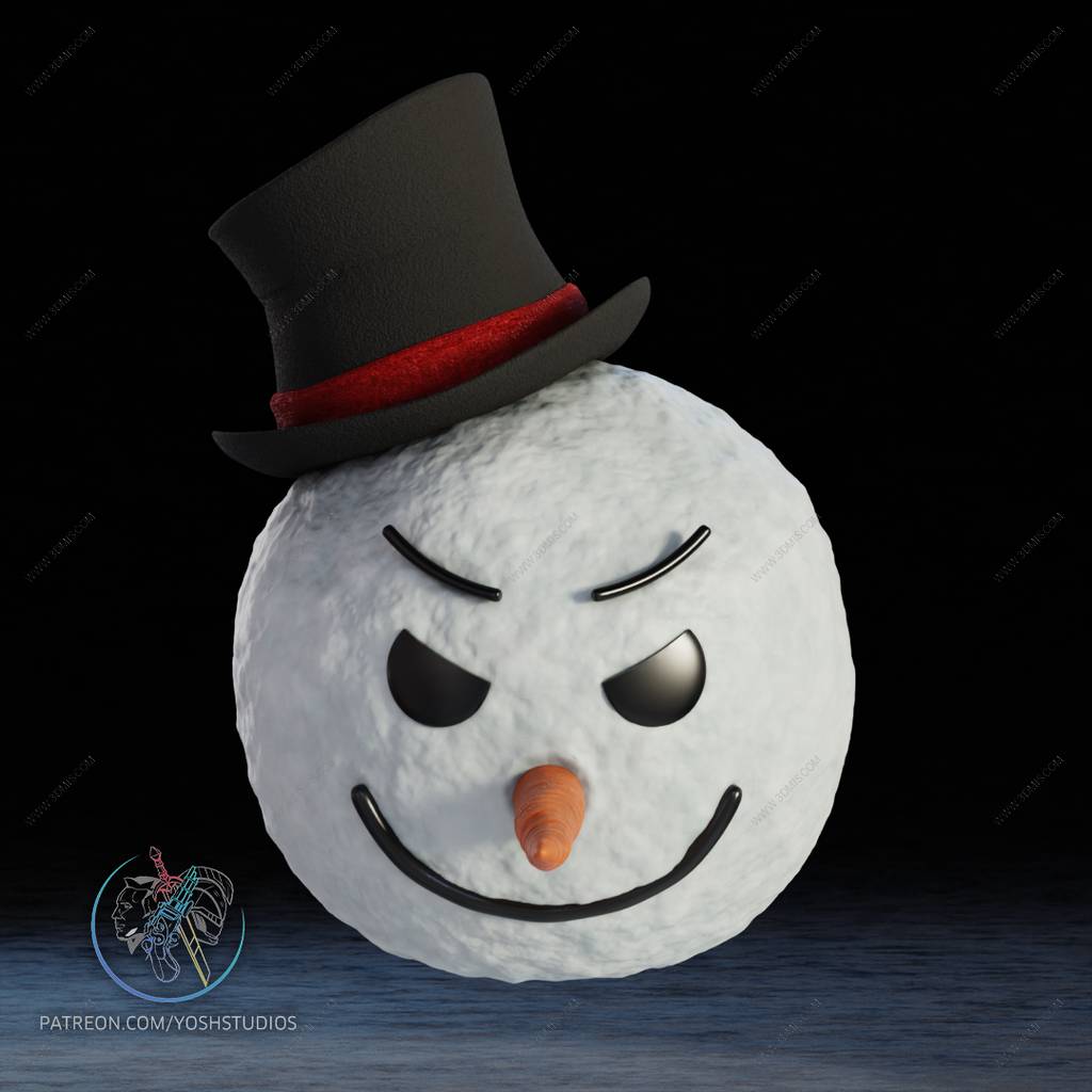 P站图纸印象馆 Yosh 雪人头盔 Yosh 雪人头盔