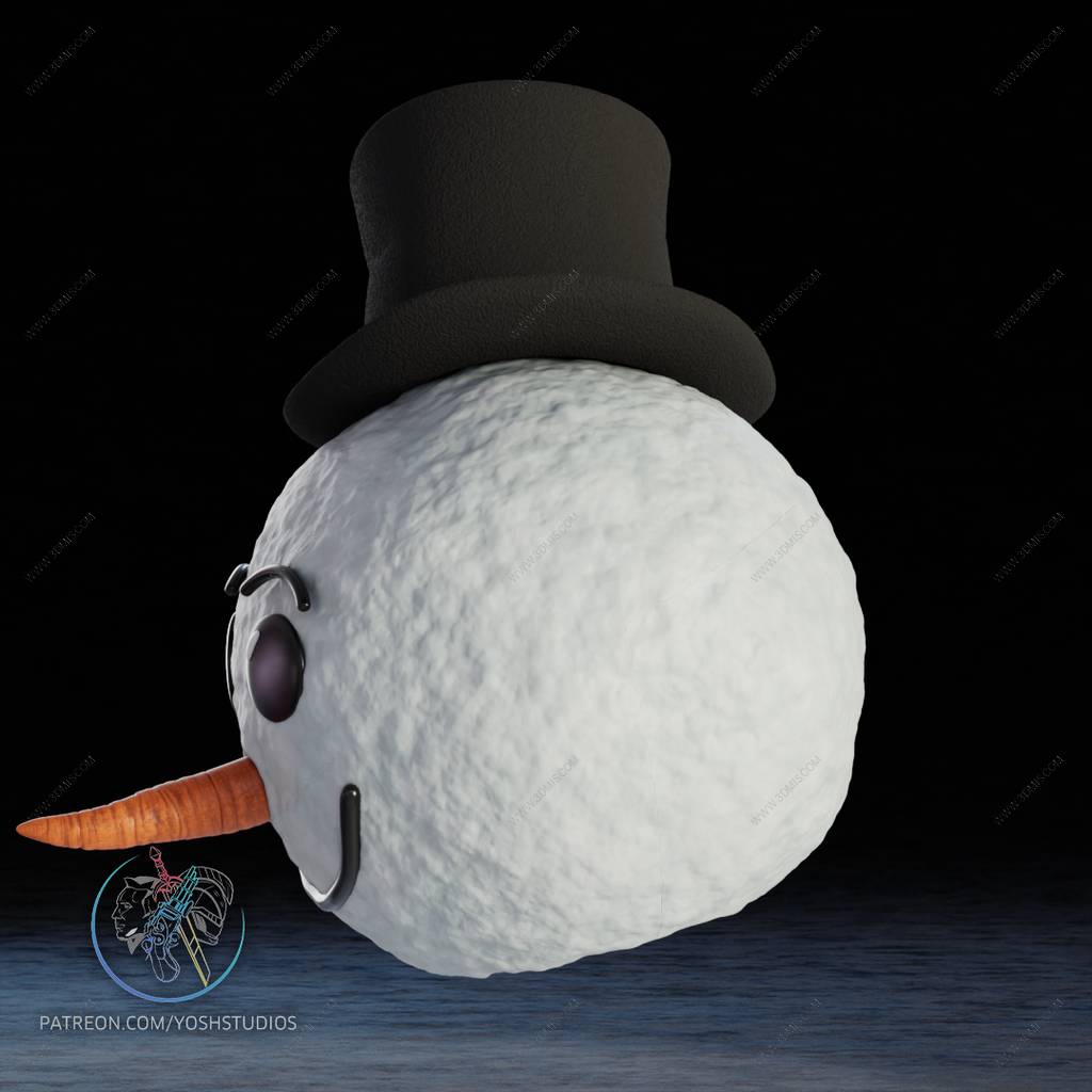 P站图纸印象馆 Yosh 雪人头盔 Yosh 雪人头盔