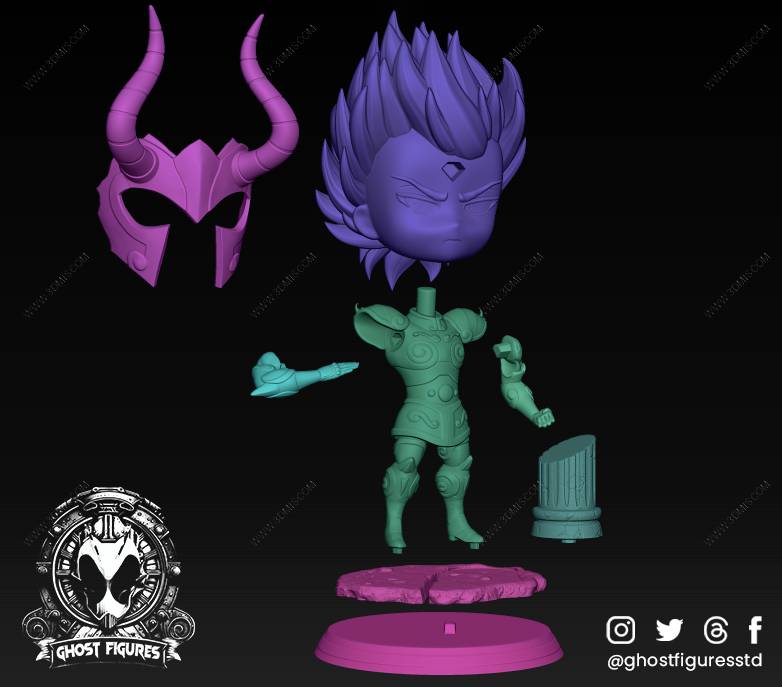 P站图纸印象馆 Chibi Station 圣斗士星矢 摩羯座修罗 Chibi Station 圣斗士星矢 摩羯座修罗