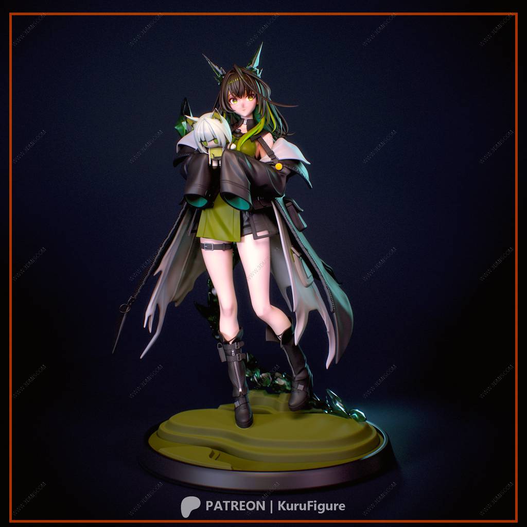 P站图纸印象馆 Kuru Figure 明日方舟 凯尔希的召唤物 Kuru Figure 明日方舟 凯尔希的召唤物