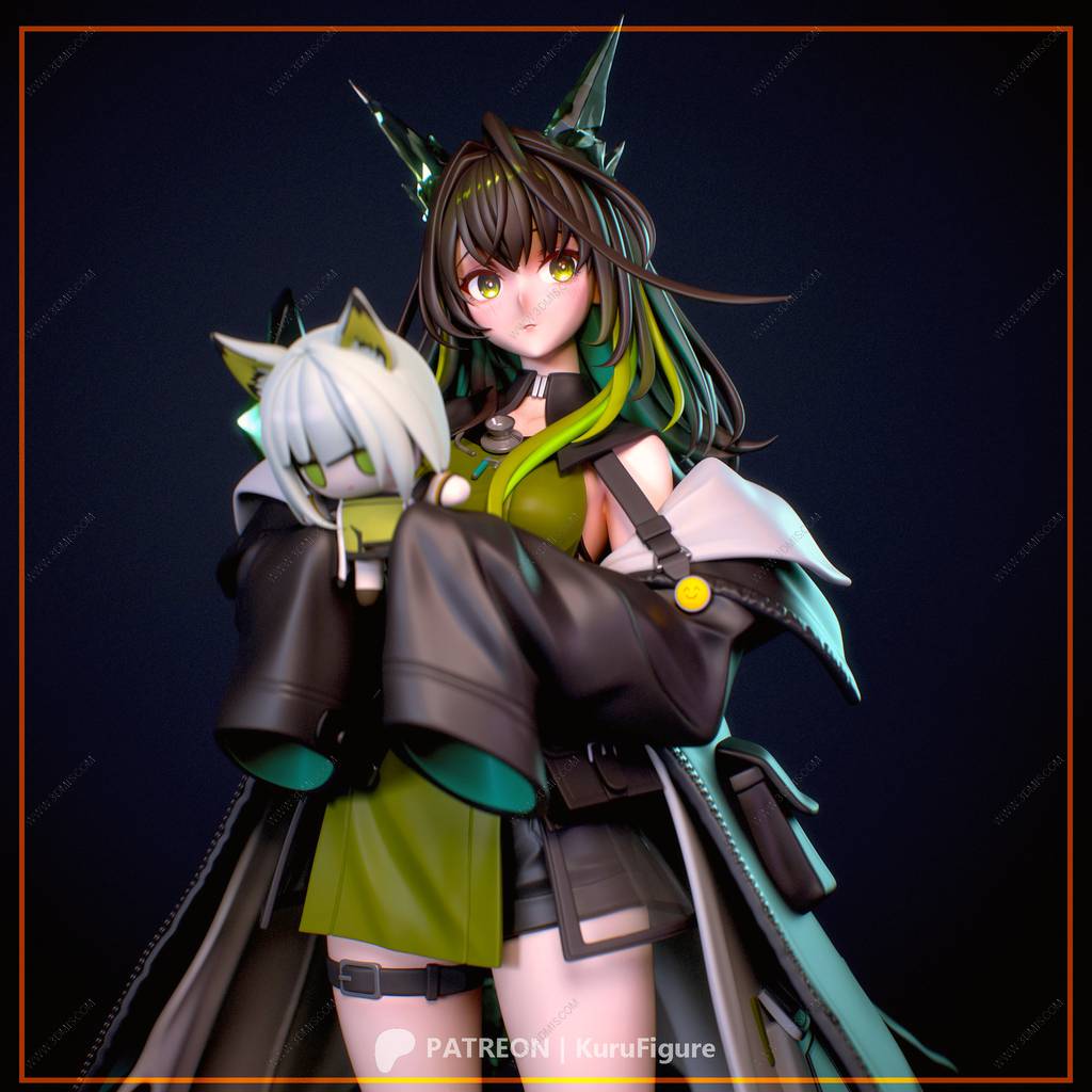 P站图纸印象馆 Kuru Figure 明日方舟 凯尔希的召唤物 Kuru Figure 明日方舟 凯尔希的召唤物