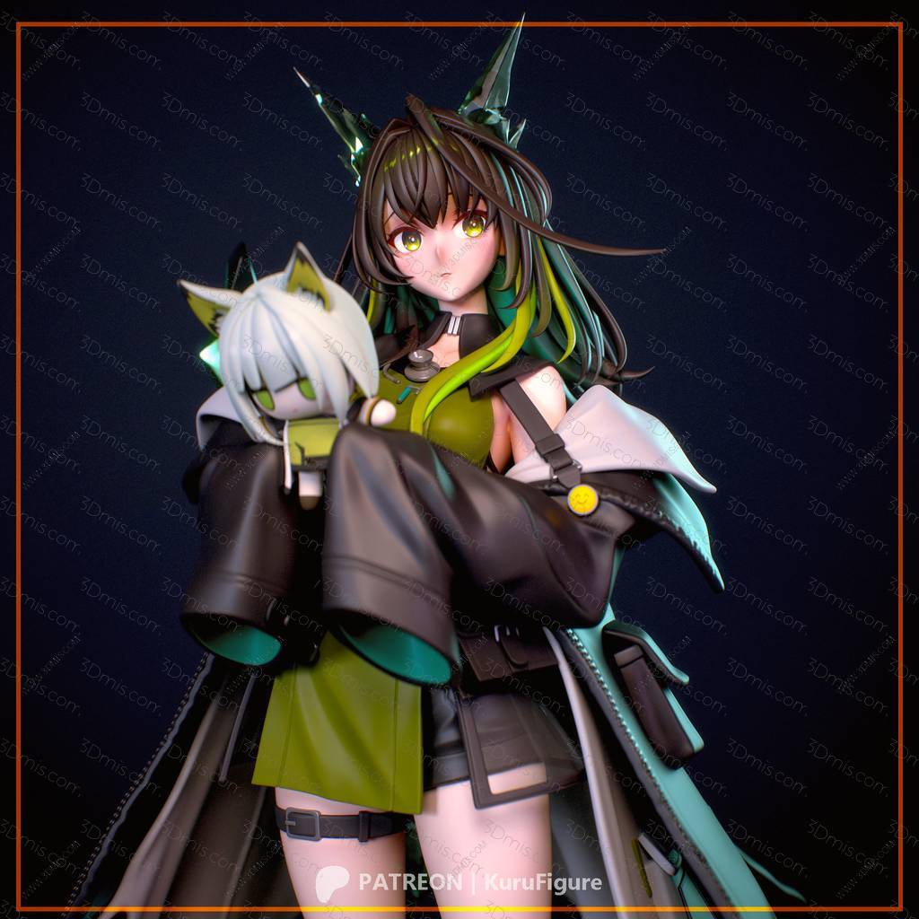 P站图纸印象馆 Kuru Figure 明日方舟 凯尔希的召唤物 Kuru Figure 明日方舟 凯尔希的召唤物