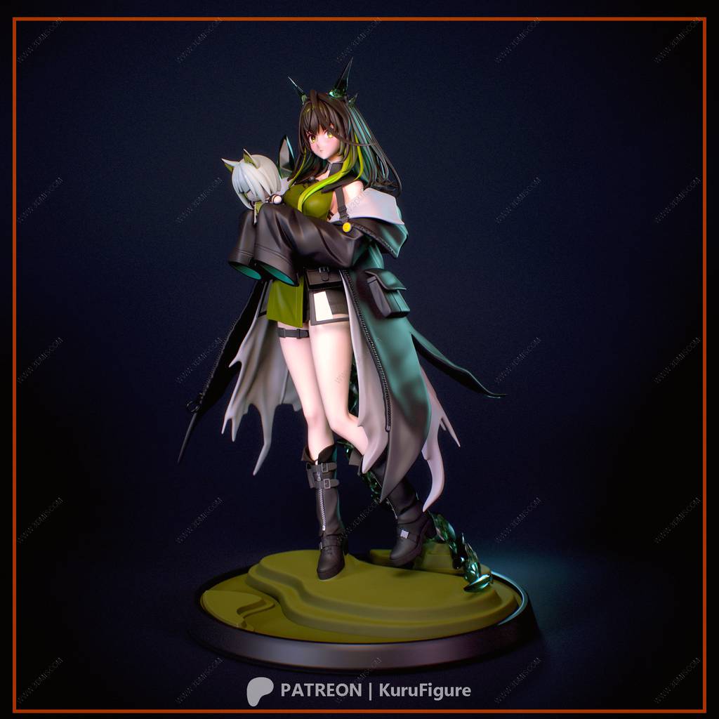 P站图纸印象馆 Kuru Figure 明日方舟 凯尔希的召唤物 Kuru Figure 明日方舟 凯尔希的召唤物