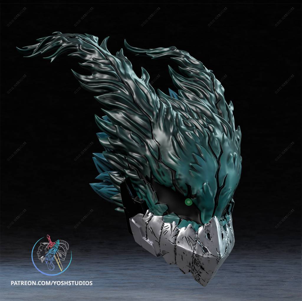 P站图纸印象馆 Yosh 绿谷出久头盔 Yosh 绿谷出久头盔