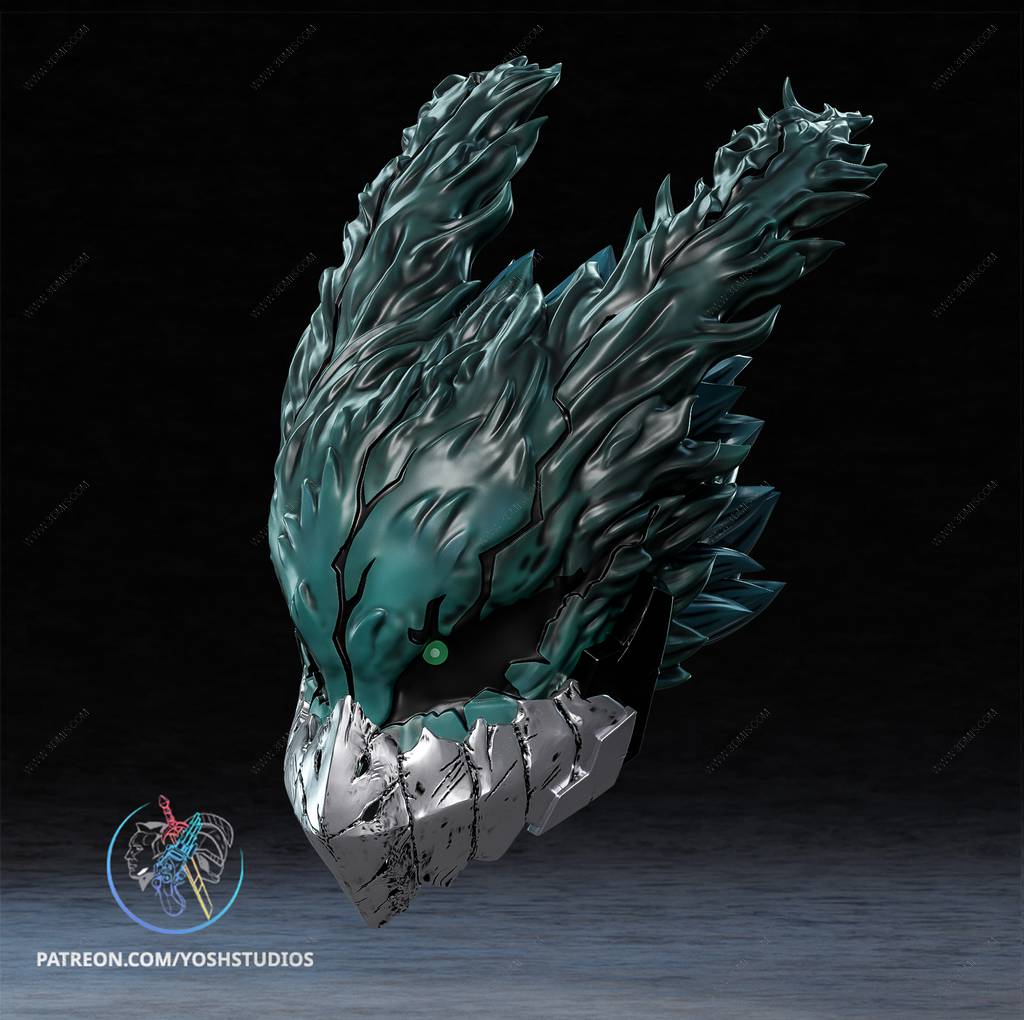 P站图纸印象馆 Yosh 绿谷出久头盔 Yosh 绿谷出久头盔