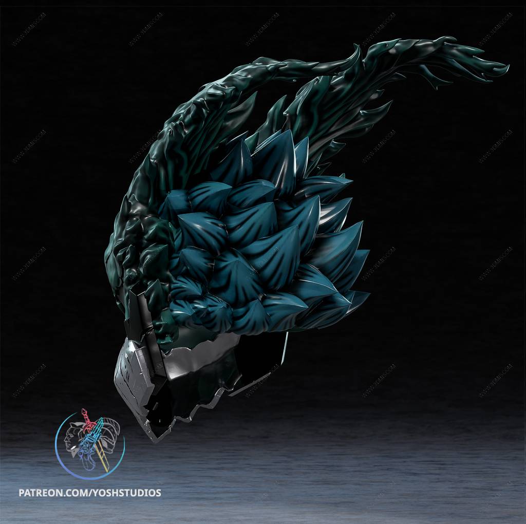 P站图纸印象馆 Yosh 绿谷出久头盔 Yosh 绿谷出久头盔