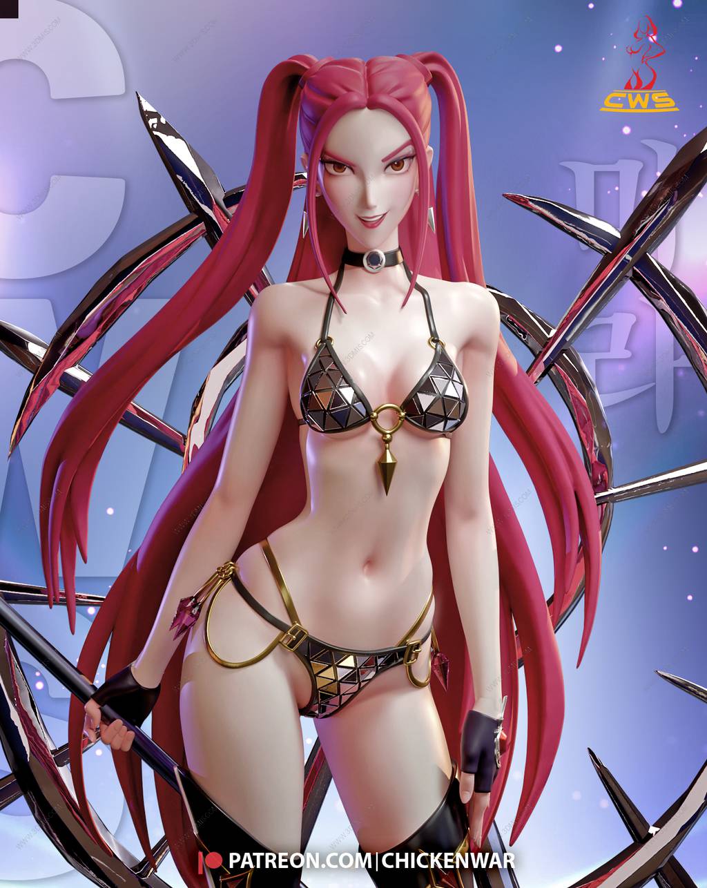 P站图纸印象馆 CW Studio 猎魔女团 米拉·福兰 CW Studio 猎魔女团 米拉·福兰