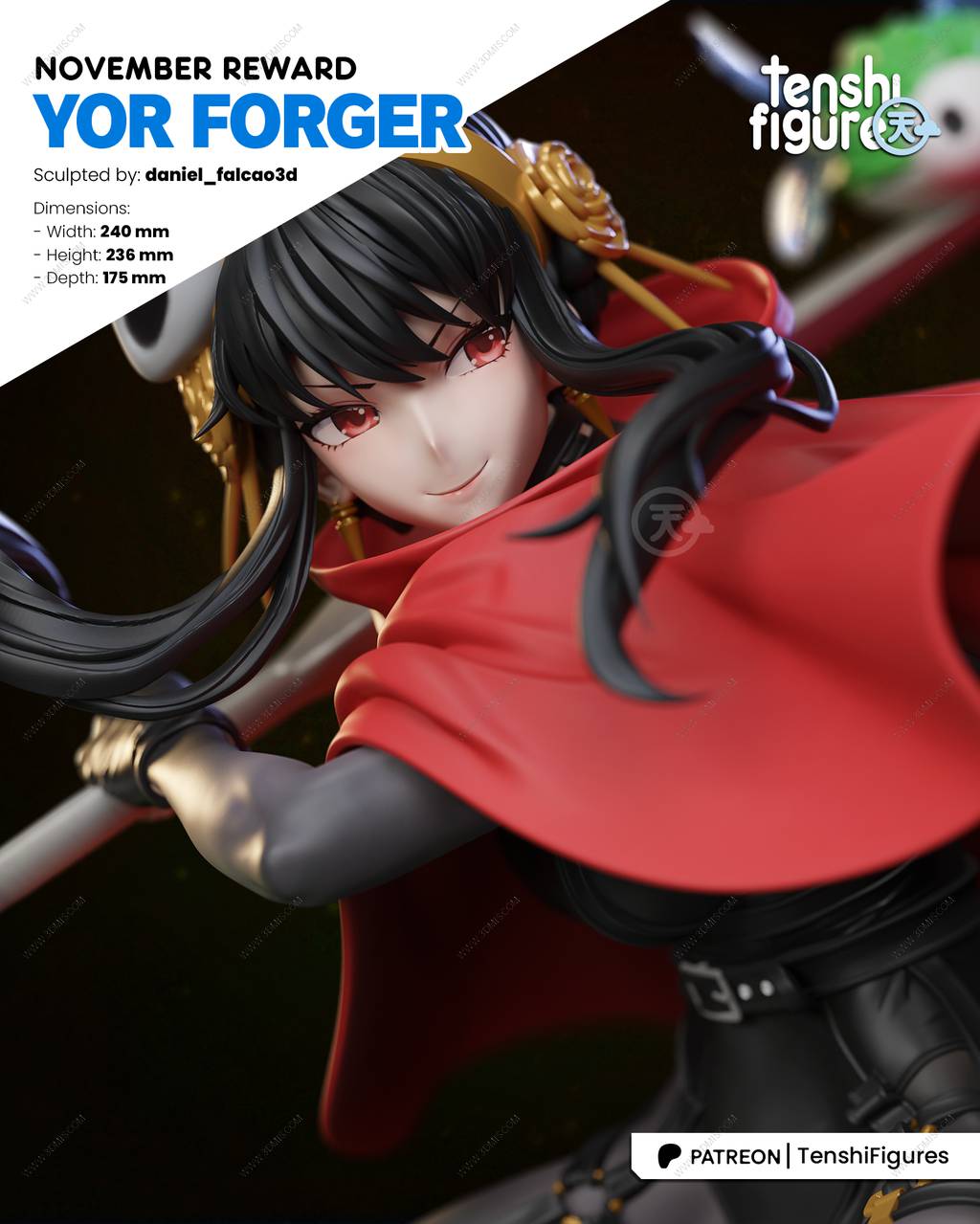 P站图纸印象馆 Tenshi Figures 间谍过家家 约尔·福杰 Tenshi Figures 间谍过家家 约尔·福杰