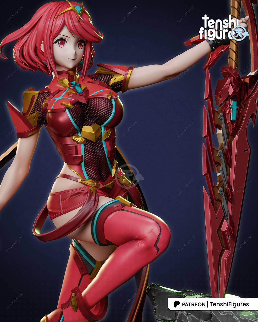 P站图纸印象馆 Tenshi Figures 异度神剑 焰 Tenshi Figures 异度神剑 焰