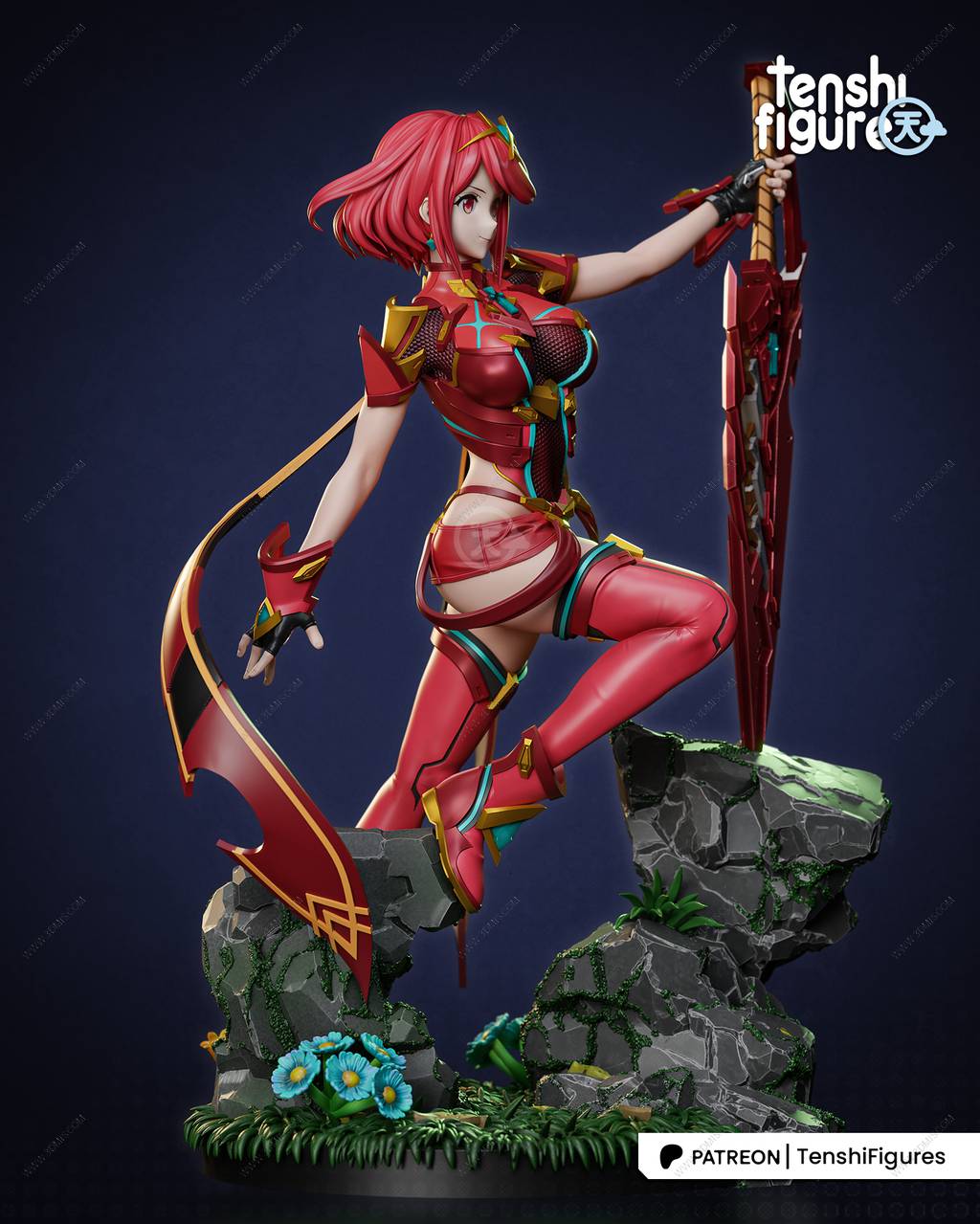 P站图纸印象馆 Tenshi Figures 异度神剑 焰 Tenshi Figures 异度神剑 焰