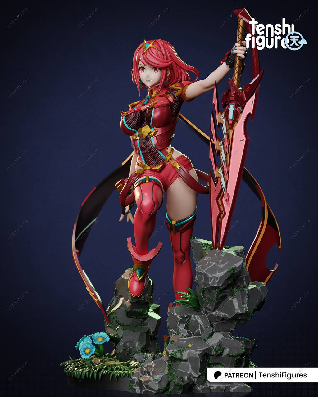 P站图纸印象馆 Tenshi Figures 异度神剑 焰 Tenshi Figures 异度神剑 焰