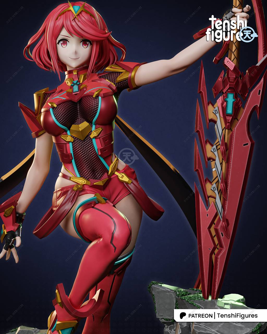 P站图纸印象馆 Tenshi Figures 异度神剑 焰 Tenshi Figures 异度神剑 焰