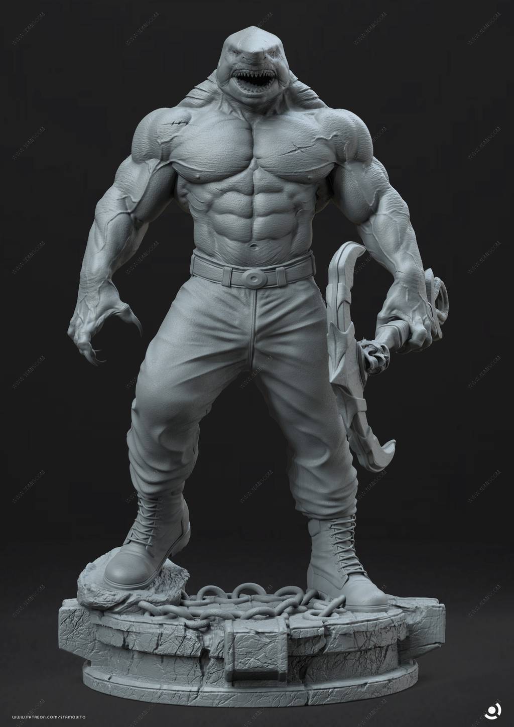 P站图纸印象馆 Stalyn Quito DC漫画 鲨鱼王 Stalyn Quito DC漫画 鲨鱼王