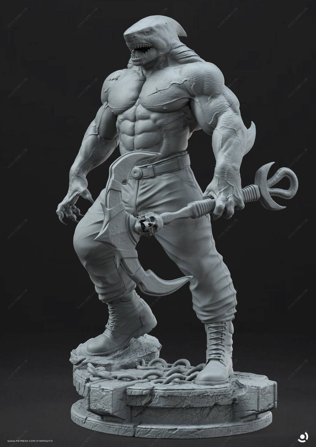 P站图纸印象馆 Stalyn Quito DC漫画 鲨鱼王 Stalyn Quito DC漫画 鲨鱼王