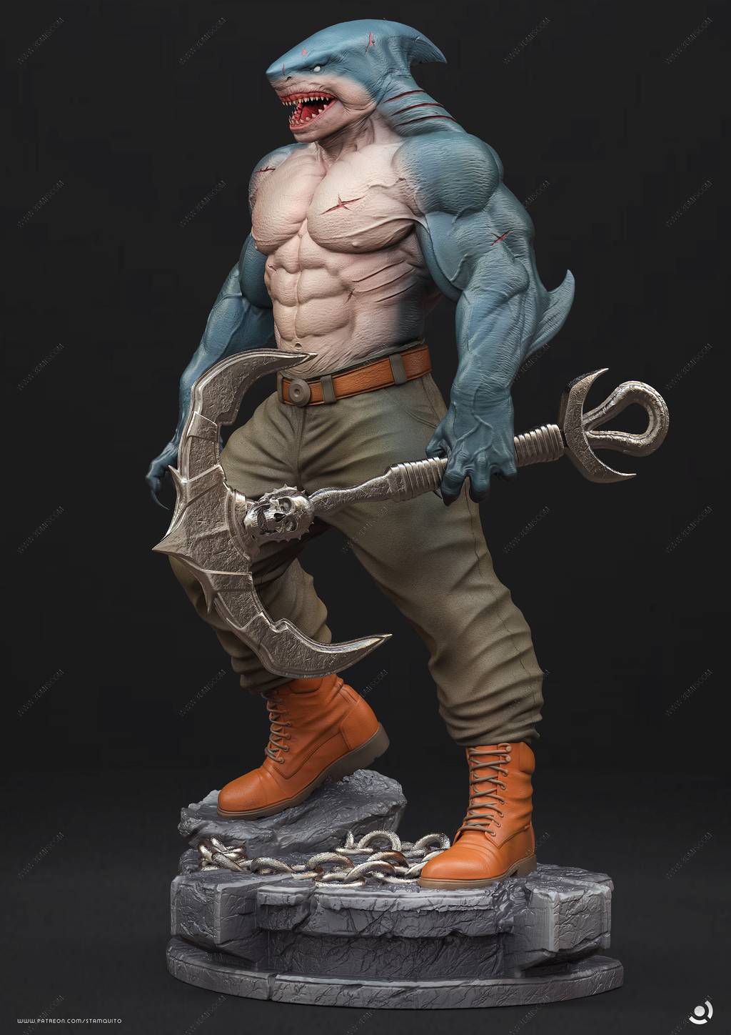 P站图纸印象馆 Stalyn Quito DC漫画 鲨鱼王 Stalyn Quito DC漫画 鲨鱼王