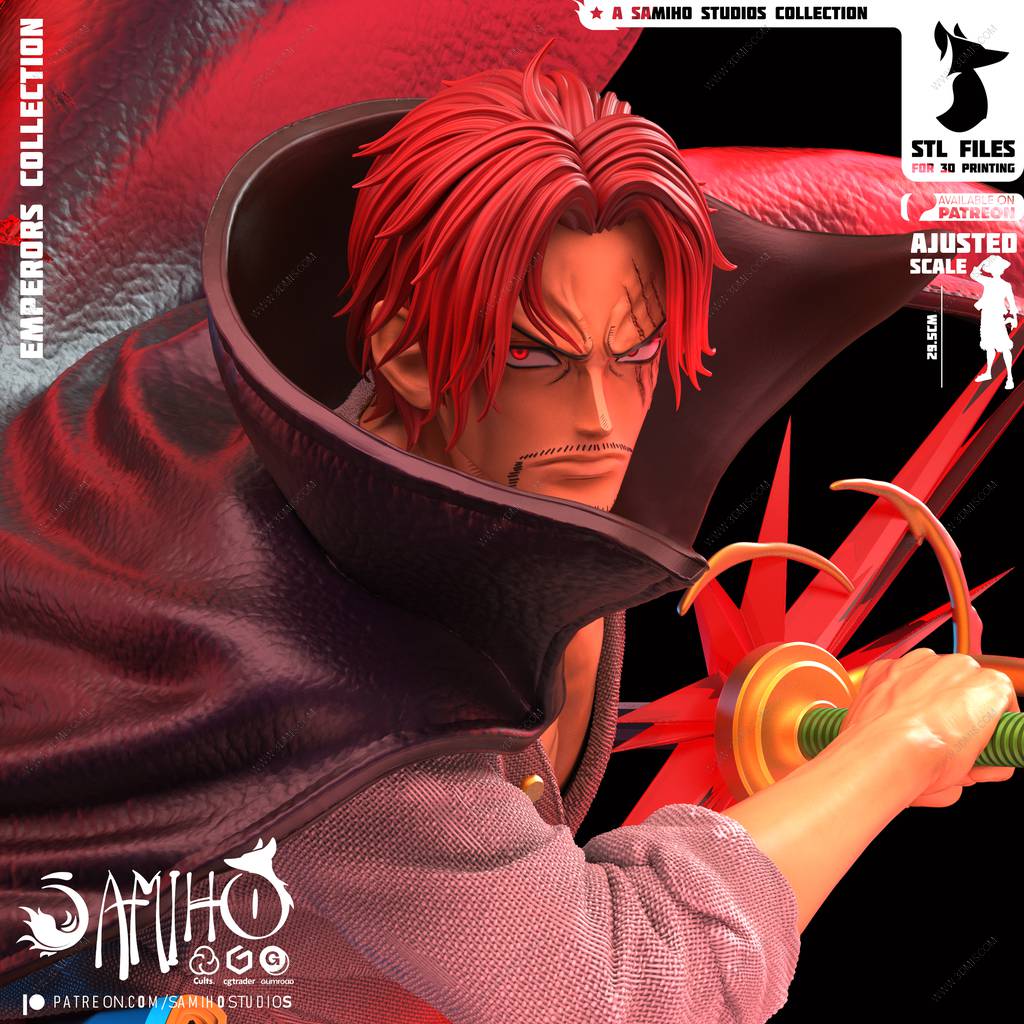 P站图纸印象馆 Samiho 海贼王 红发香克斯 Samiho 海贼王 红发香克斯