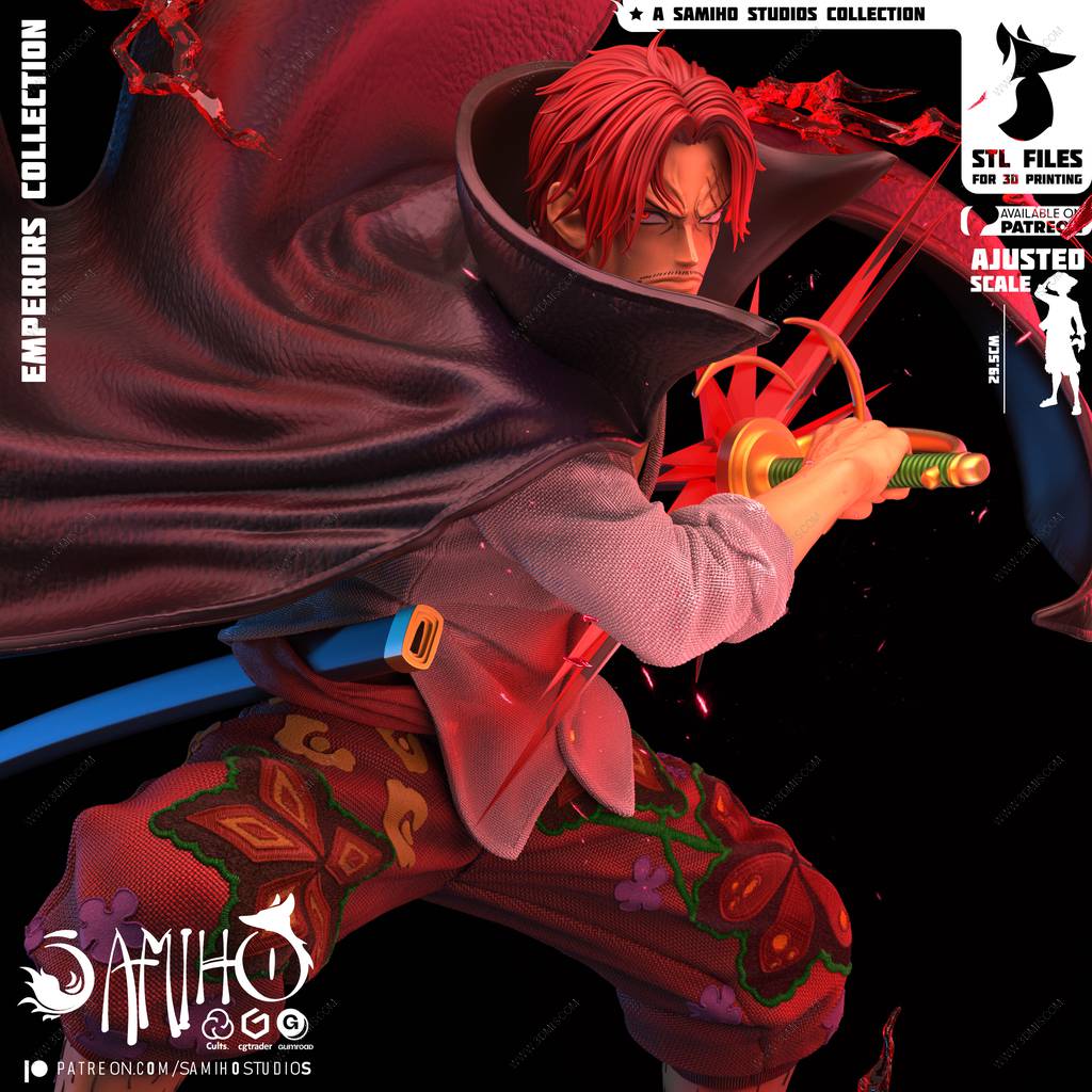 P站图纸印象馆 Samiho 海贼王 红发香克斯 Samiho 海贼王 红发香克斯