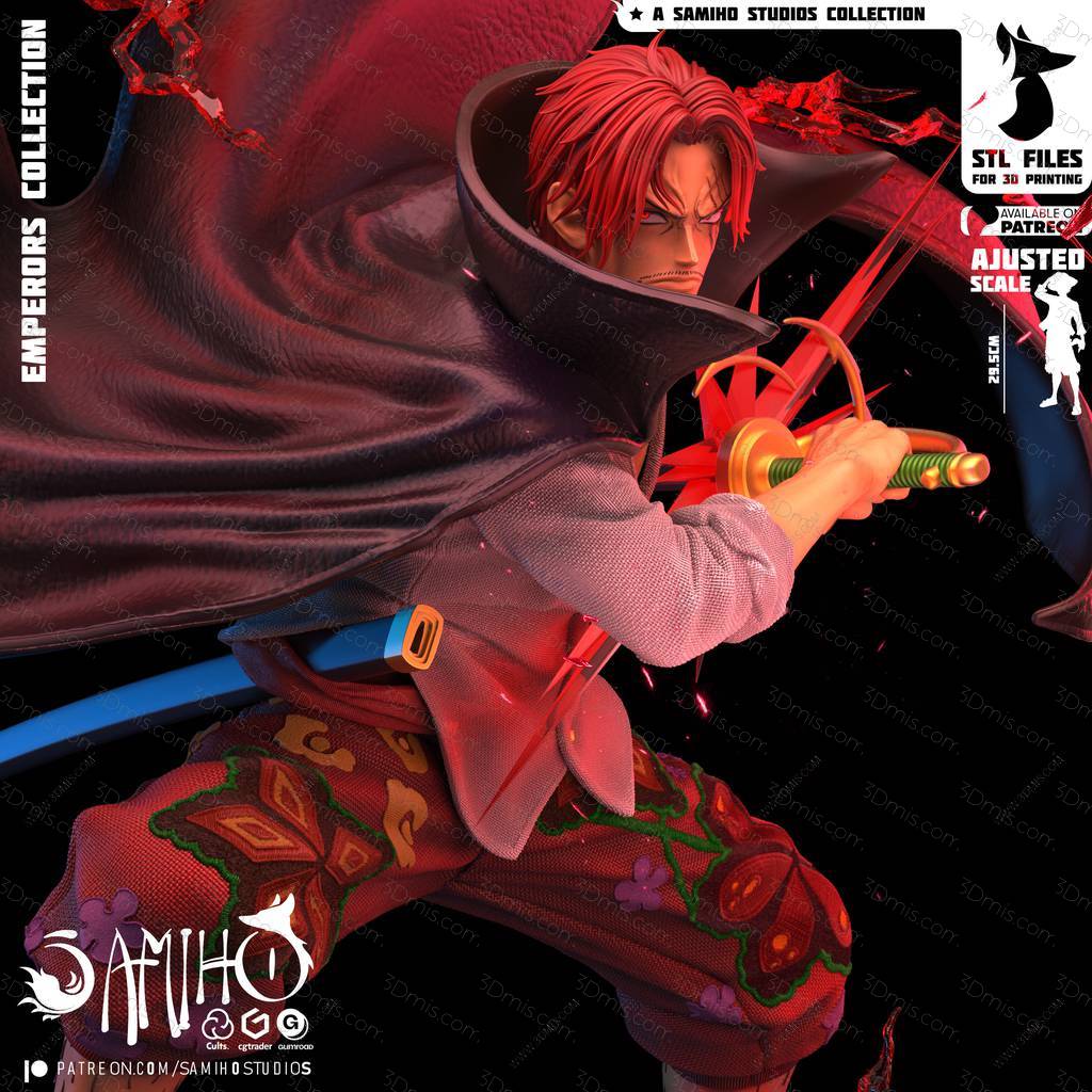 P站图纸印象馆 Samiho 海贼王 红发香克斯 Samiho 海贼王 红发香克斯