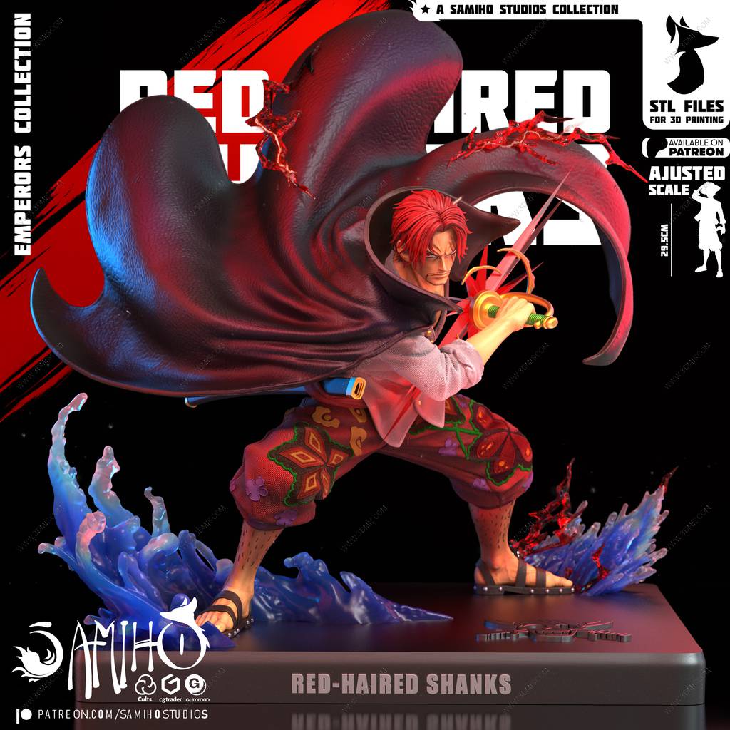 P站图纸印象馆 Samiho 海贼王 红发香克斯 Samiho 海贼王 红发香克斯