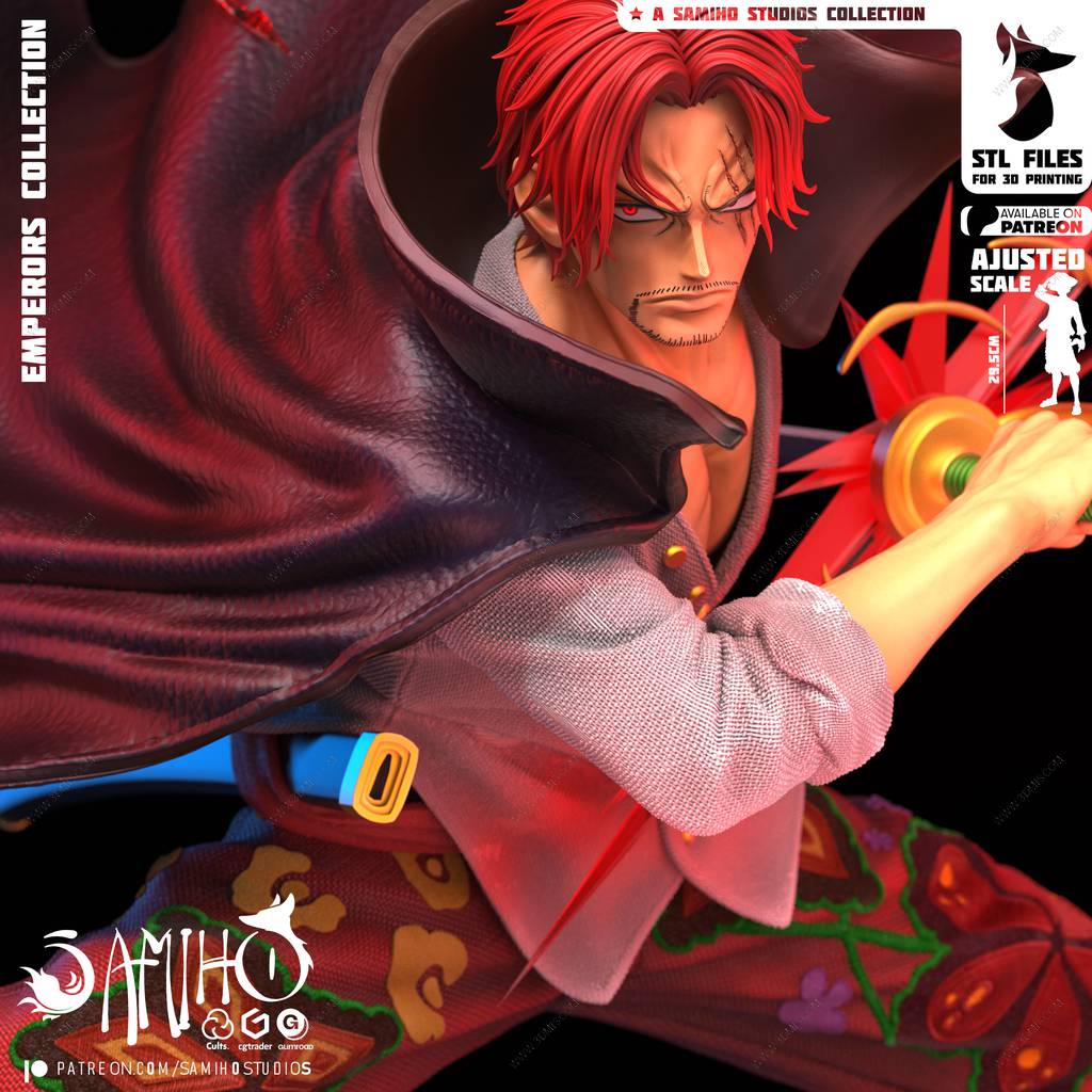 P站图纸印象馆 Samiho 海贼王 红发香克斯 Samiho 海贼王 红发香克斯