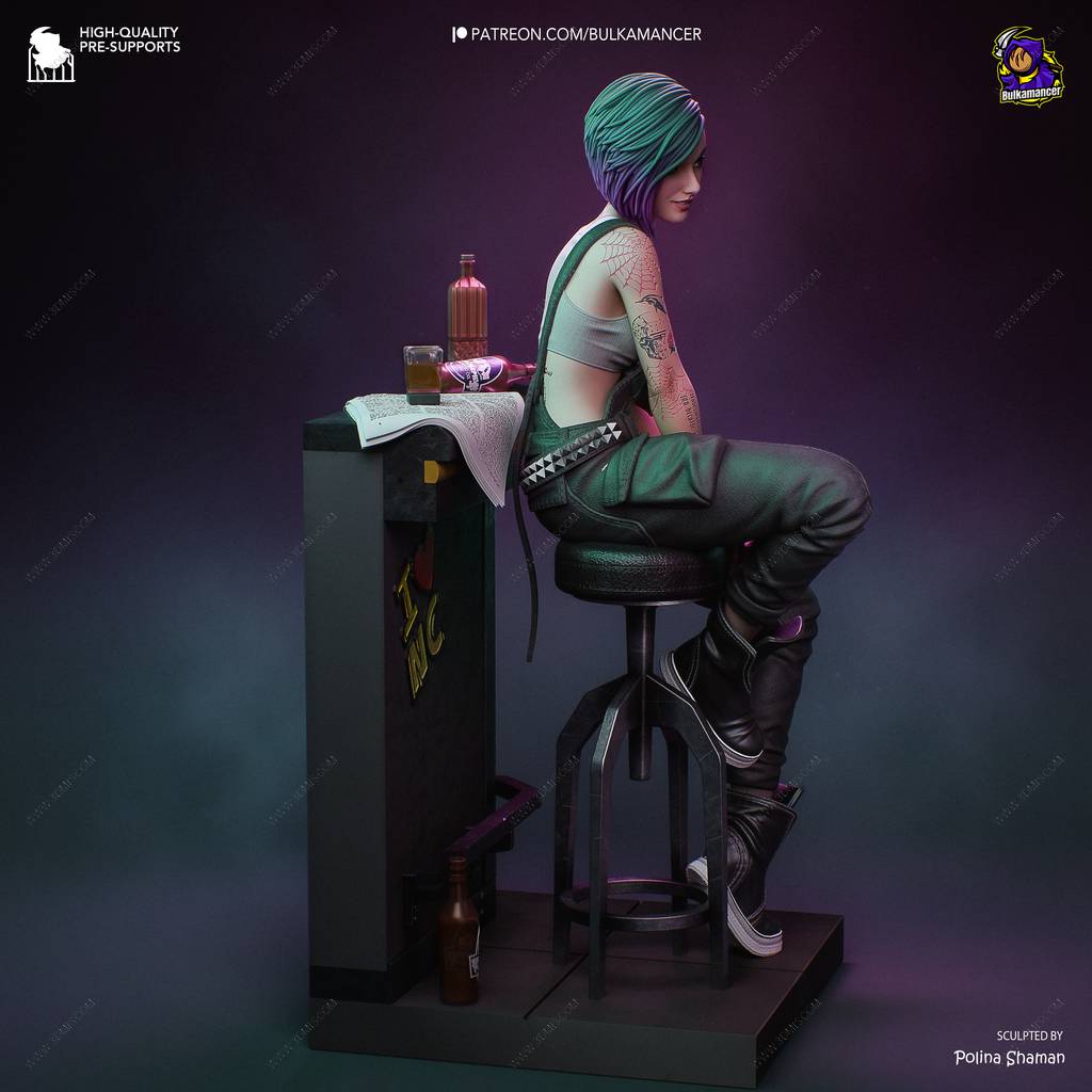 P站图纸印象馆 Bulkamancer 赛博朋克2077 朱迪 Bulkamancer 赛博朋克2077 朱迪