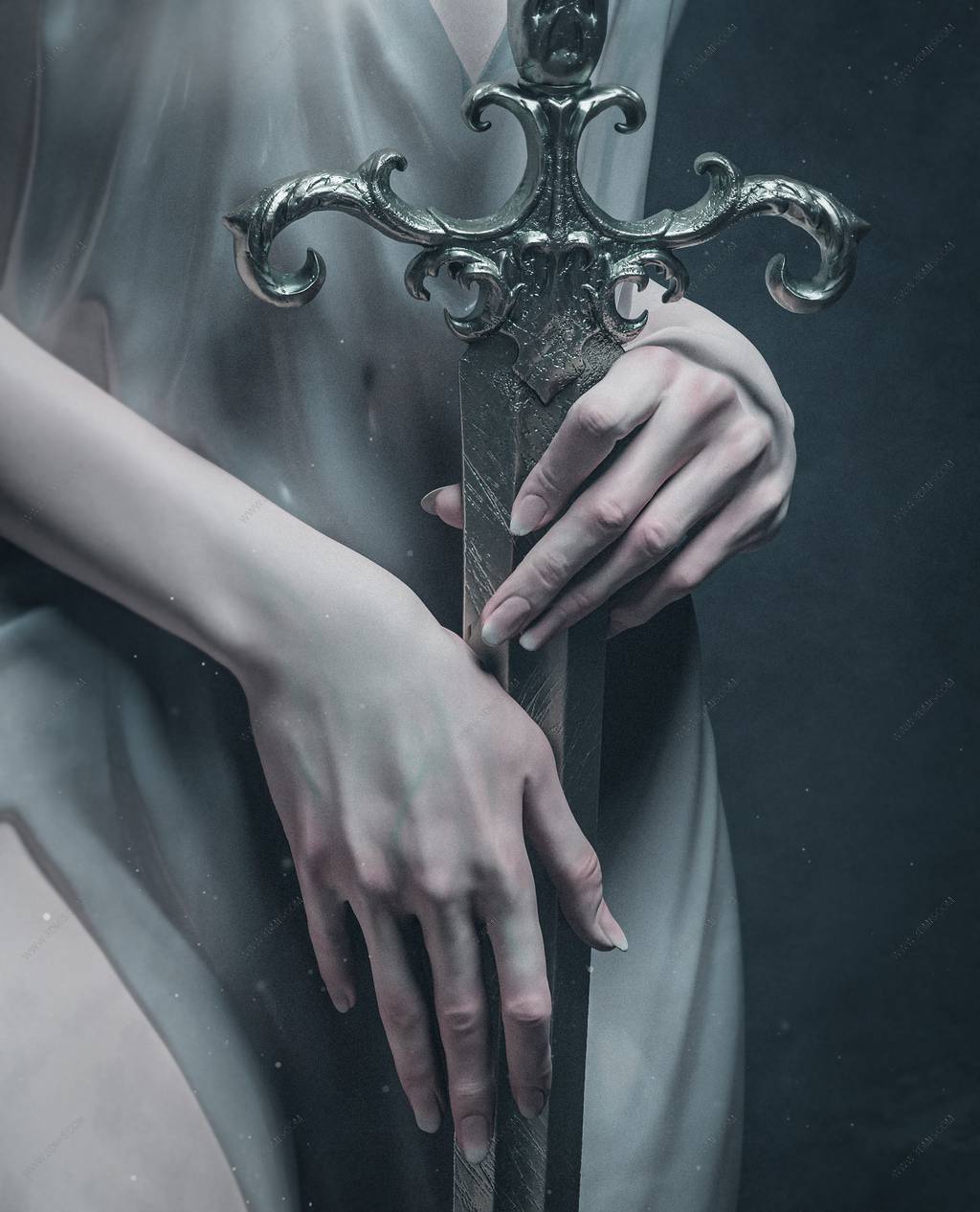 P站图纸印象馆 CA3D 湖中仙女 CA3D 湖中仙女