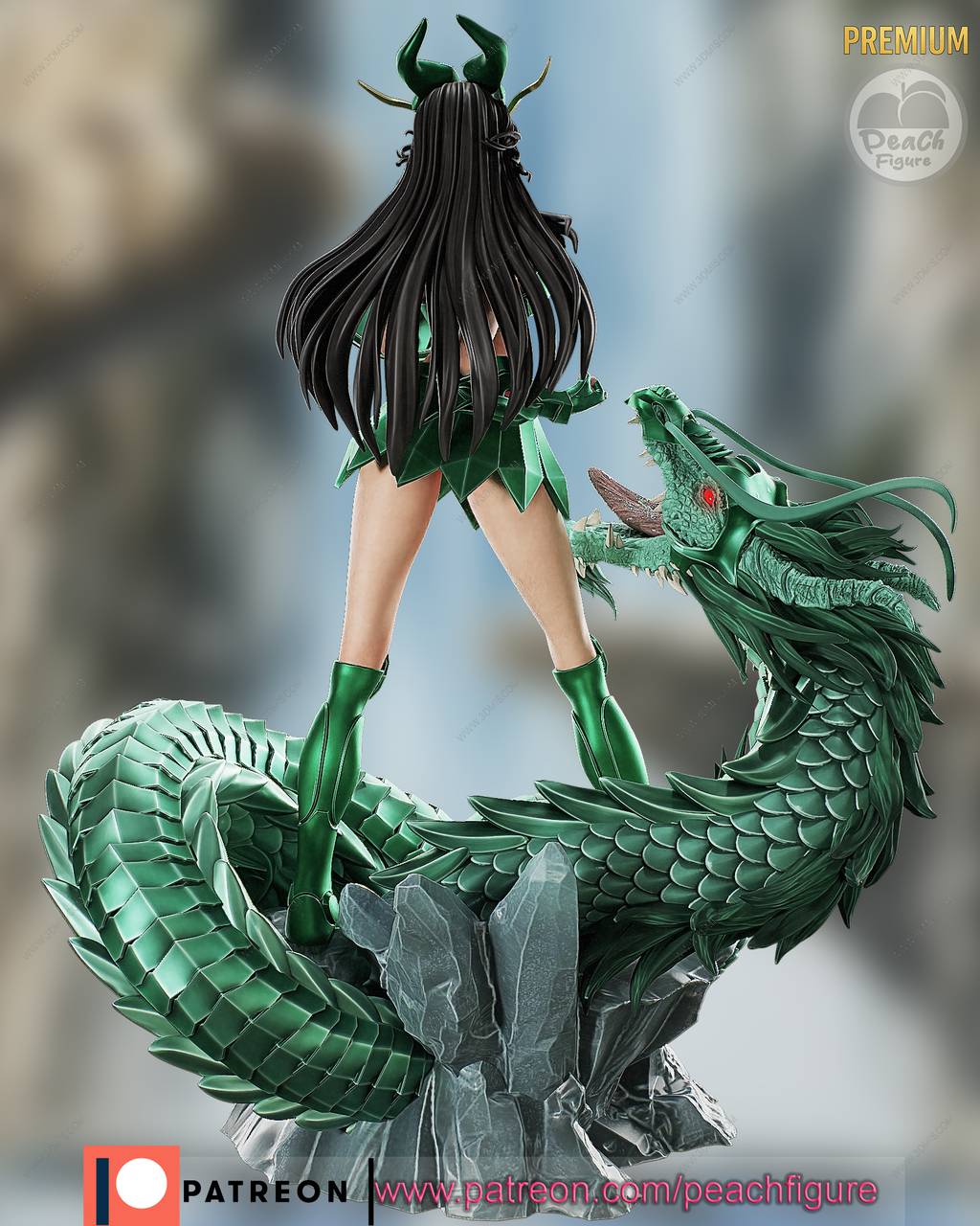 P站图纸印象馆 Peach Figure 圣斗士星矢 紫龙 Peach Figure 圣斗士星矢 紫龙