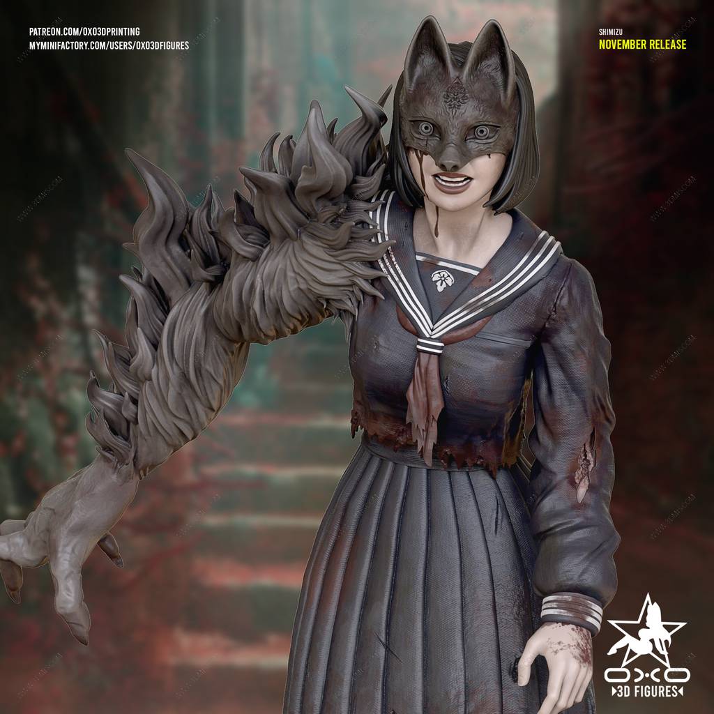 P站图纸印象馆 OXO3D 寂静岭 深水雏子 OXO3D 寂静岭 深水雏子