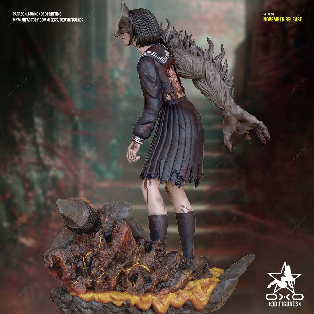 P站图纸印象馆 OXO3D 寂静岭 深水雏子 OXO3D 寂静岭 深水雏子