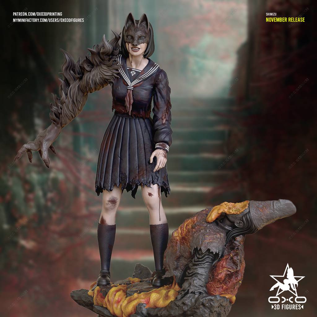 P站图纸印象馆 OXO3D 寂静岭 深水雏子 OXO3D 寂静岭 深水雏子