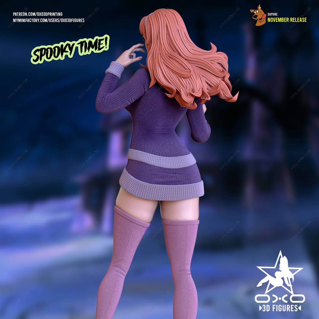 P站图纸印象馆 OXO3D 史酷比狗 达芙妮 OXO3D 史酷比狗 达芙妮