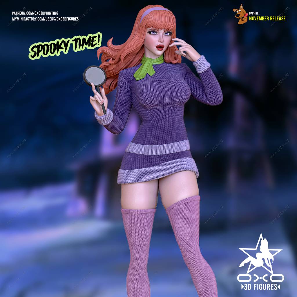 P站图纸印象馆 OXO3D 史酷比狗 达芙妮 OXO3D 史酷比狗 达芙妮