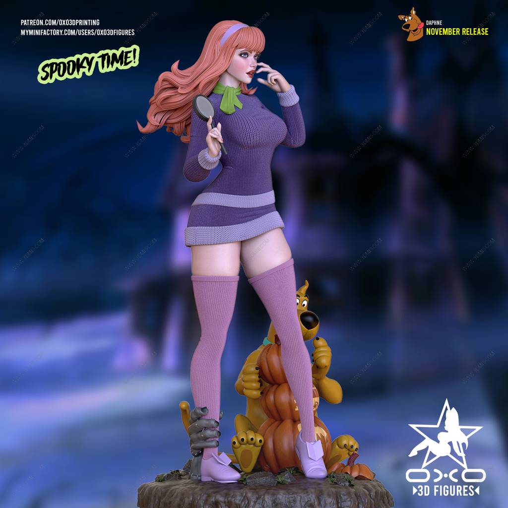 P站图纸印象馆 OXO3D 史酷比狗 达芙妮 OXO3D 史酷比狗 达芙妮