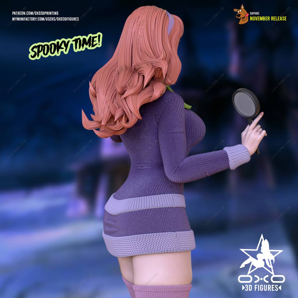 P站图纸印象馆 OXO3D 史酷比狗 达芙妮 OXO3D 史酷比狗 达芙妮