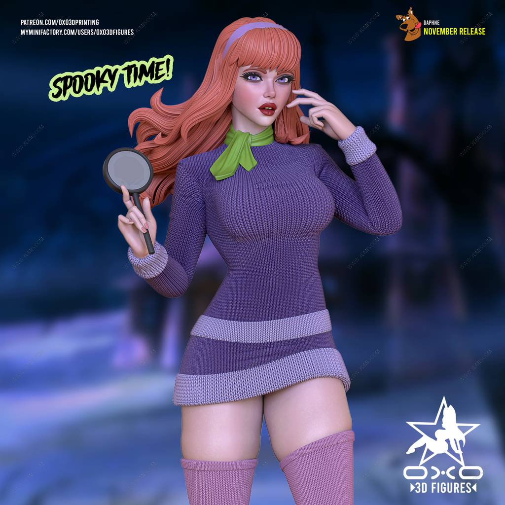 P站图纸印象馆 OXO3D 史酷比狗 达芙妮 OXO3D 史酷比狗 达芙妮