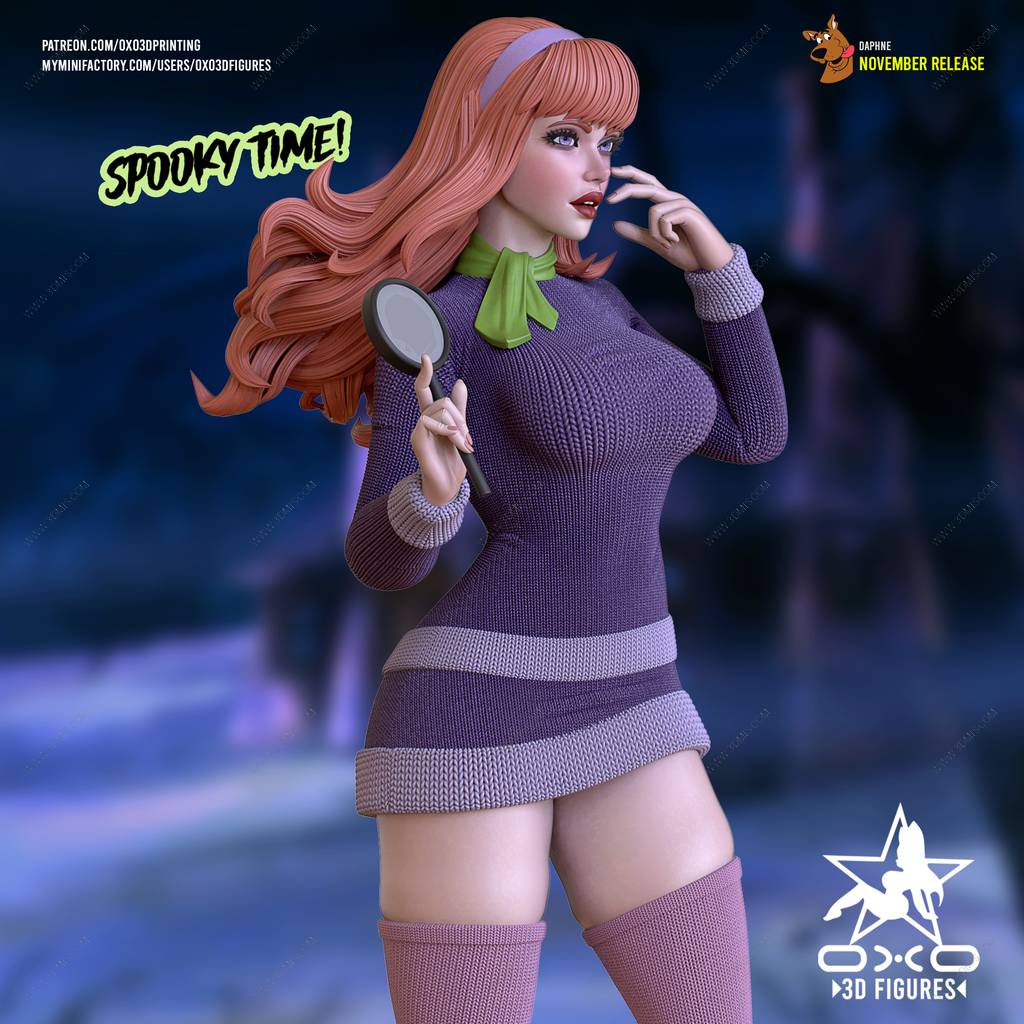 P站图纸印象馆 OXO3D 史酷比狗 达芙妮 OXO3D 史酷比狗 达芙妮