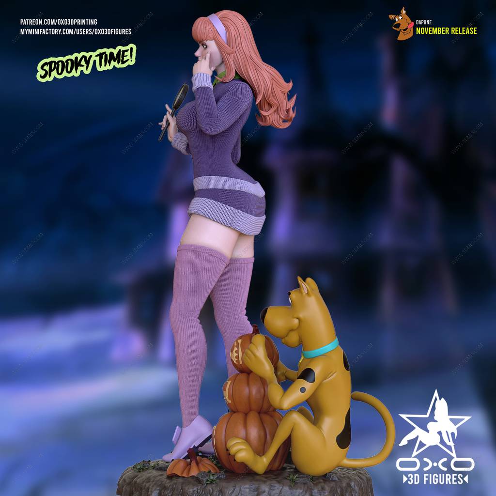 P站图纸印象馆 OXO3D 史酷比狗 达芙妮 OXO3D 史酷比狗 达芙妮