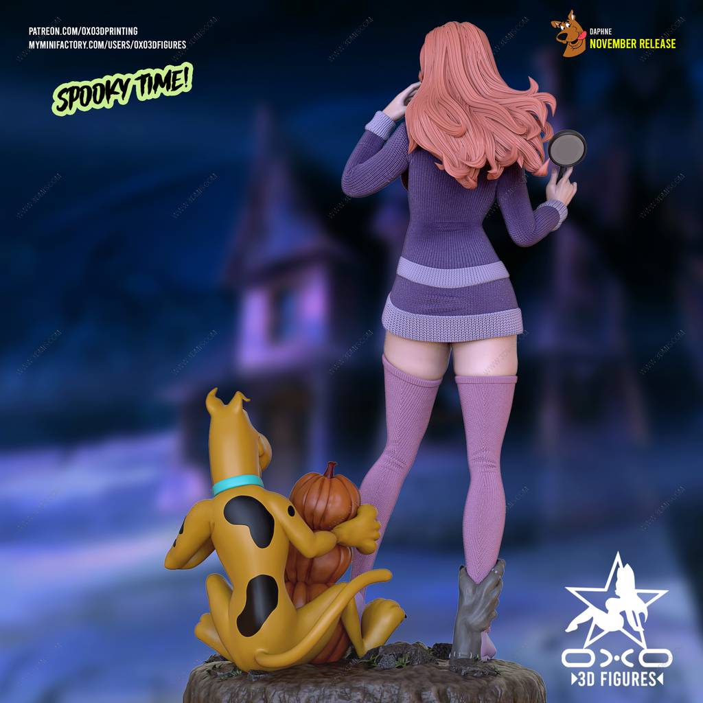 P站图纸印象馆 OXO3D 史酷比狗 达芙妮 OXO3D 史酷比狗 达芙妮