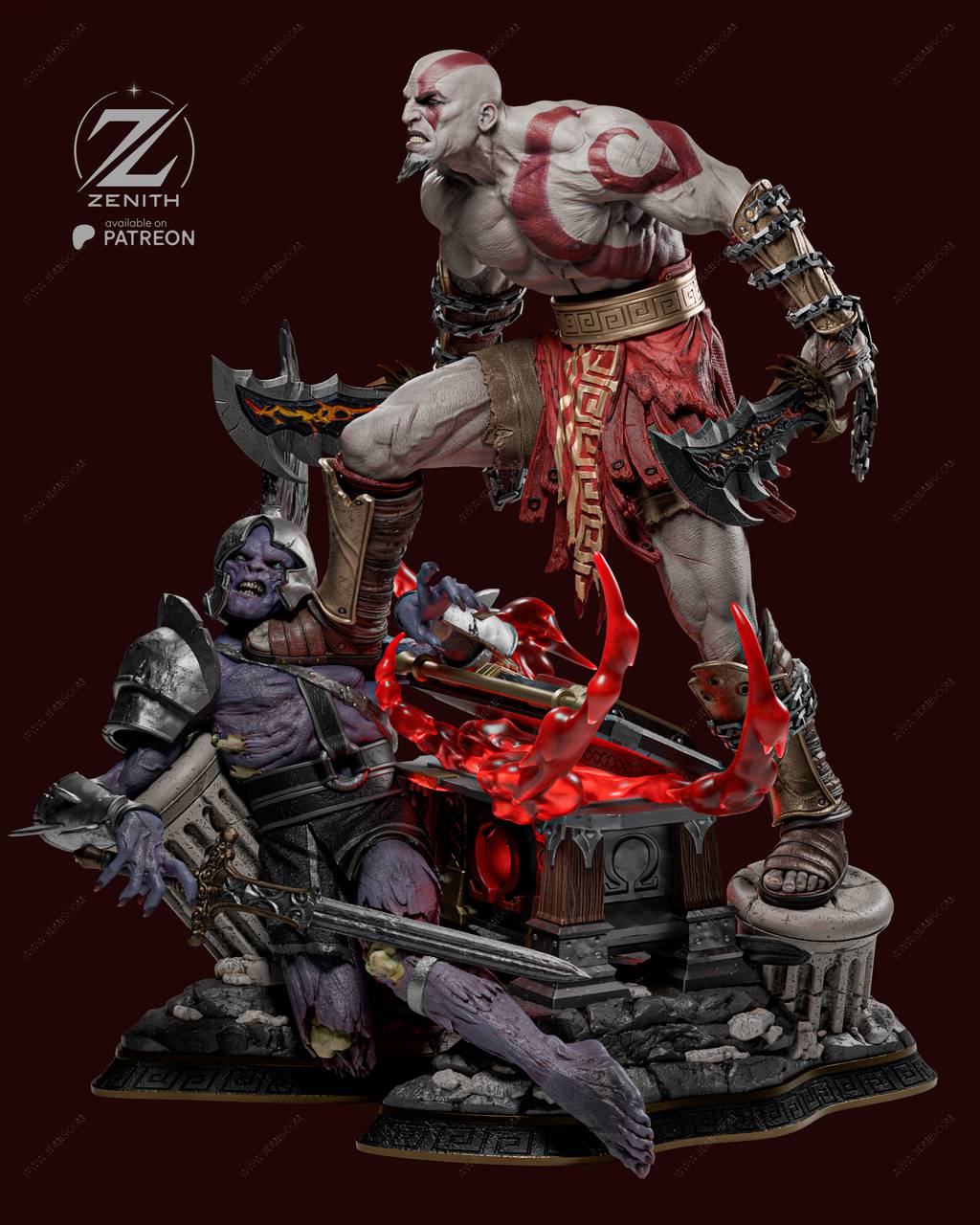 P站图纸印象馆 ZEZ STUDIOS 战神 奎托斯 ZEZ STUDIOS 战神 奎托斯