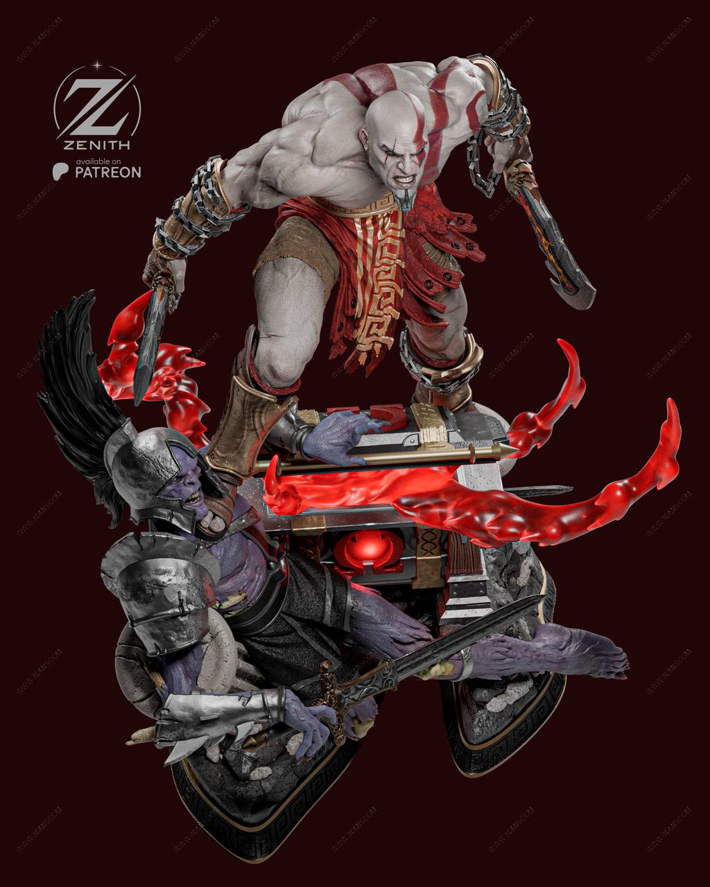 P站图纸印象馆 ZEZ STUDIOS 战神 奎托斯 ZEZ STUDIOS 战神 奎托斯