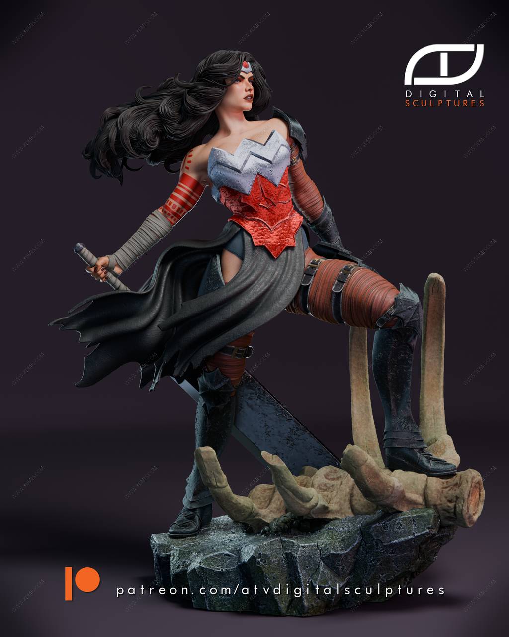 P站图纸印象馆 ATV DC漫画 神奇女侠 ATV DC漫画 神奇女侠