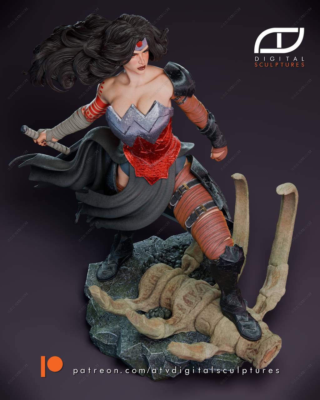 P站图纸印象馆 ATV DC漫画 神奇女侠 ATV DC漫画 神奇女侠