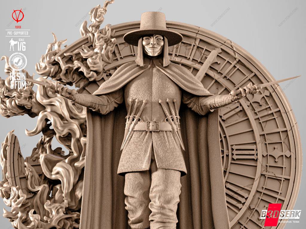 P站图纸印象馆 B3DSERK DC漫画 V字仇杀队 V B3DSERK DC漫画 V字仇杀队 V