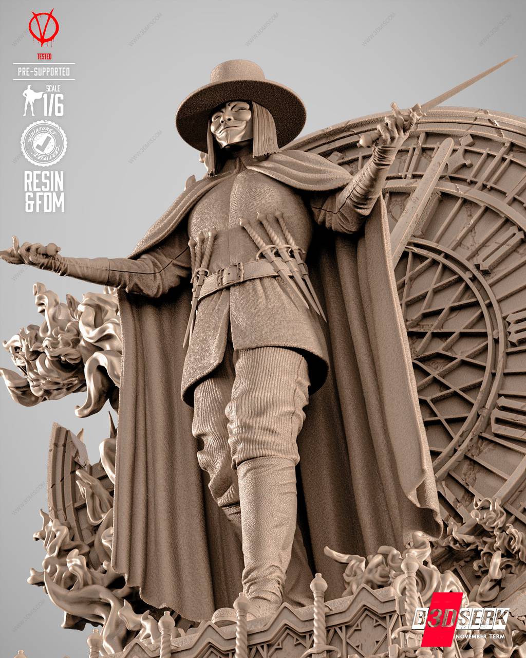 P站图纸印象馆 B3DSERK DC漫画 V字仇杀队 V B3DSERK DC漫画 V字仇杀队 V