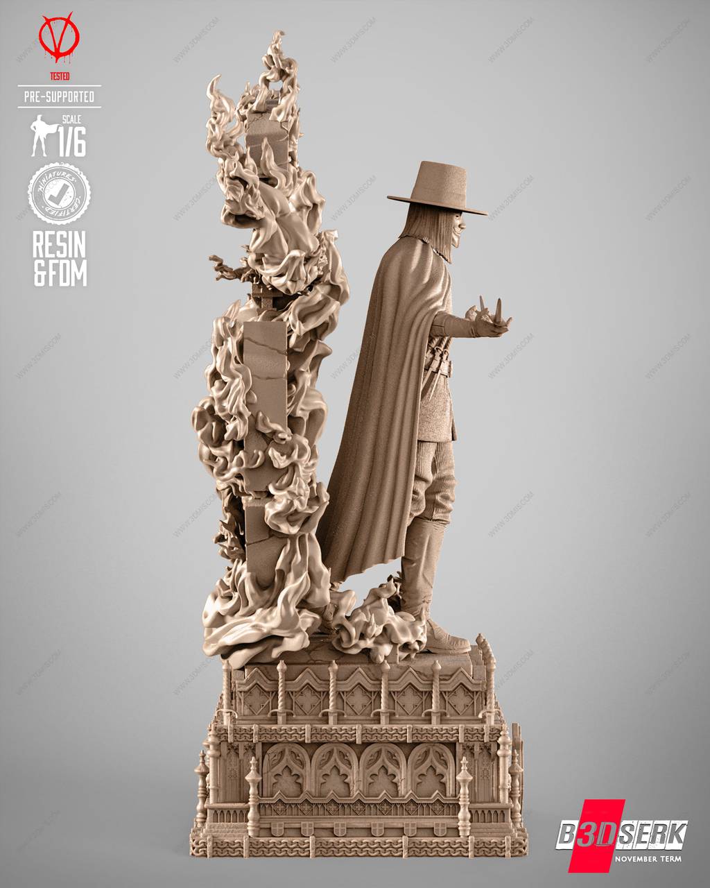 P站图纸印象馆 B3DSERK DC漫画 V字仇杀队 V B3DSERK DC漫画 V字仇杀队 V