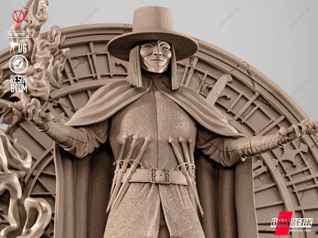 P站图纸印象馆 B3DSERK DC漫画 V字仇杀队 V B3DSERK DC漫画 V字仇杀队 V