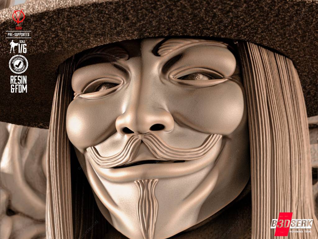 P站图纸印象馆 B3DSERK DC漫画 V字仇杀队 V B3DSERK DC漫画 V字仇杀队 V