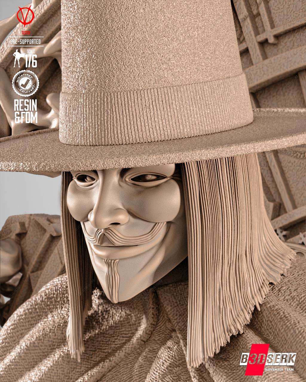 P站图纸印象馆 B3DSERK DC漫画 V字仇杀队 V B3DSERK DC漫画 V字仇杀队 V